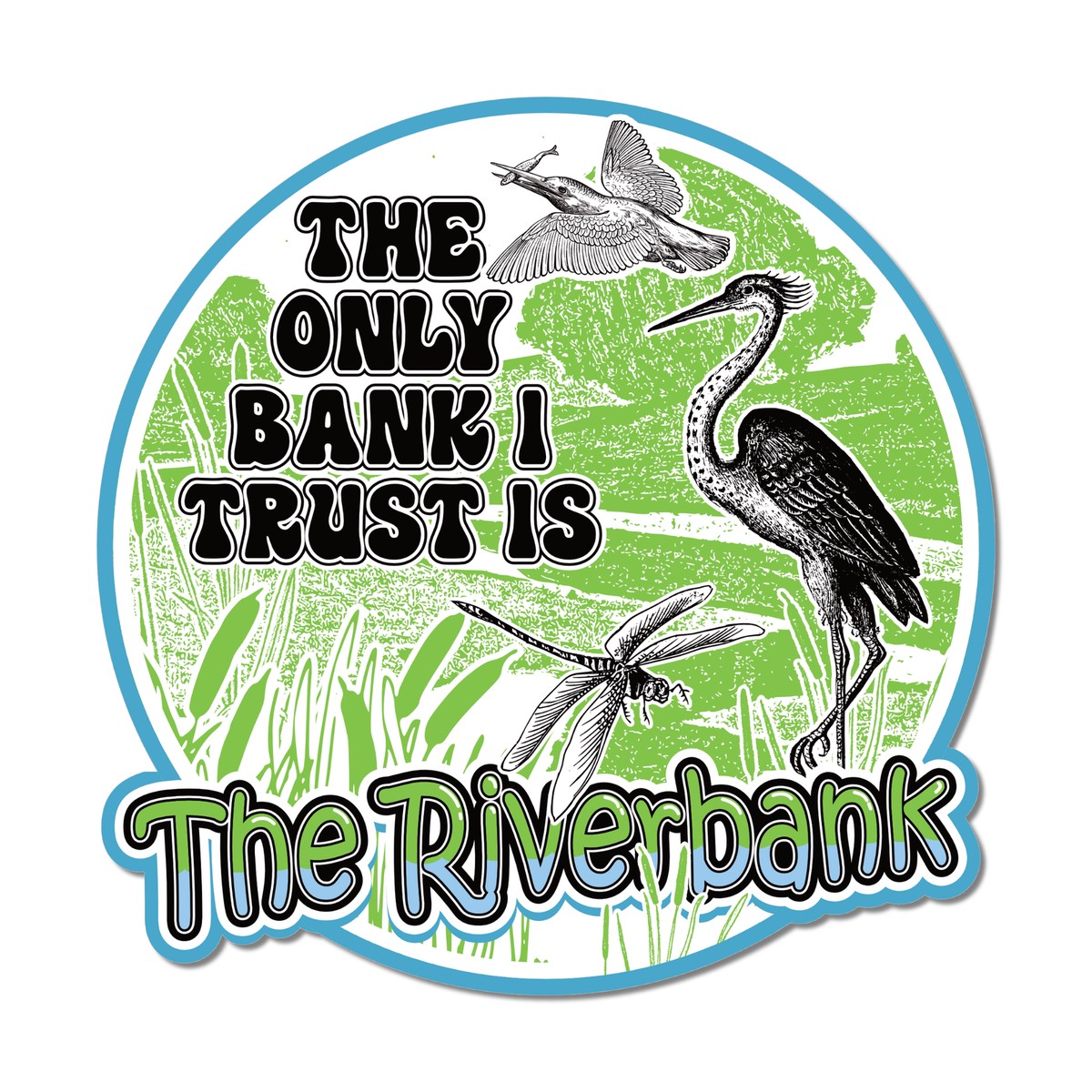 The Riverbank Sticker