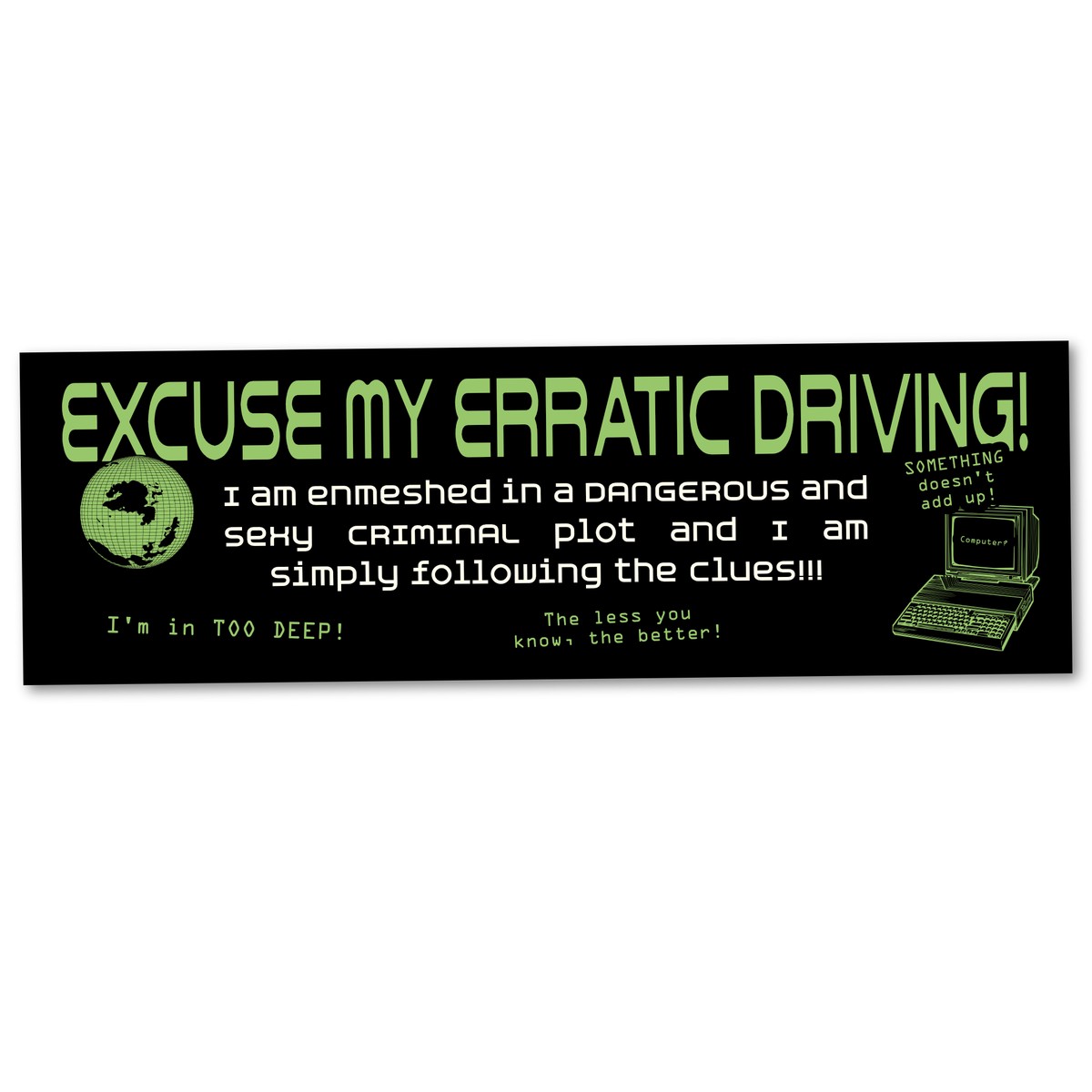 "Sexy Plot" bumper sticker